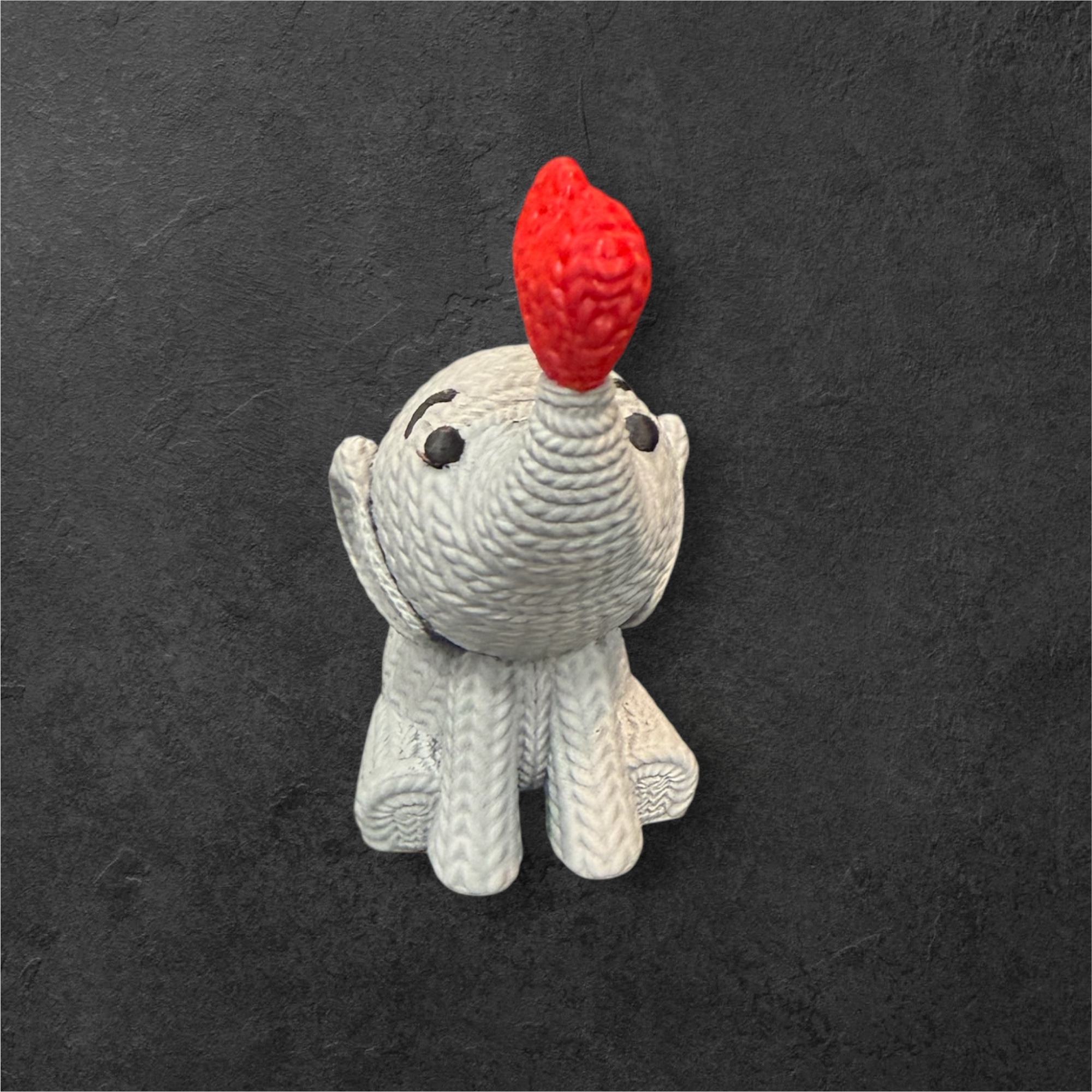 3-D printed knitted elephant with heart - Image 2