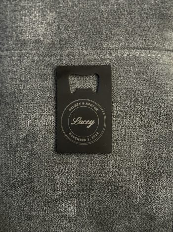 Customized metal credit card size bottle openers